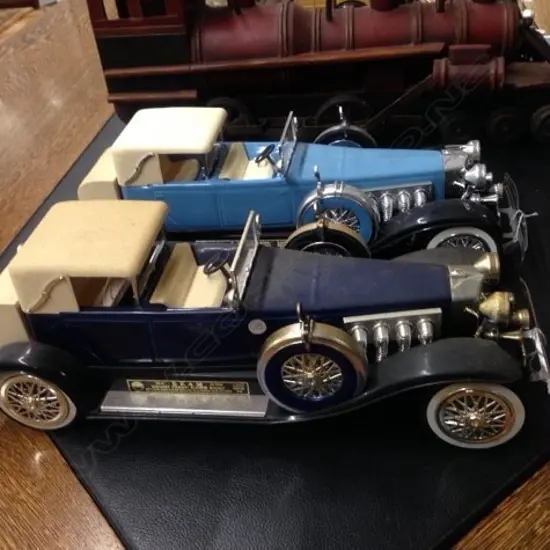 2 JIM BEAMS-VINTAGE CARS-COMPLETE