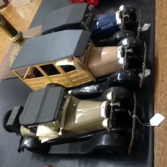 3 JIM BEAMS-VINTAGE VEHICLES-COMPLETE