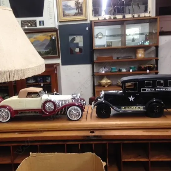 BOX-2 JIM BEAMS-VINTAGE CARS-COMPLETE