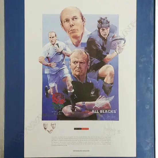 LTD ED.PRINT OF 2 COACHES & 2 LOOSE FORWARDS 2003/