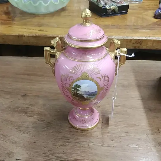 LIDDED COALPORT VASE - SGD