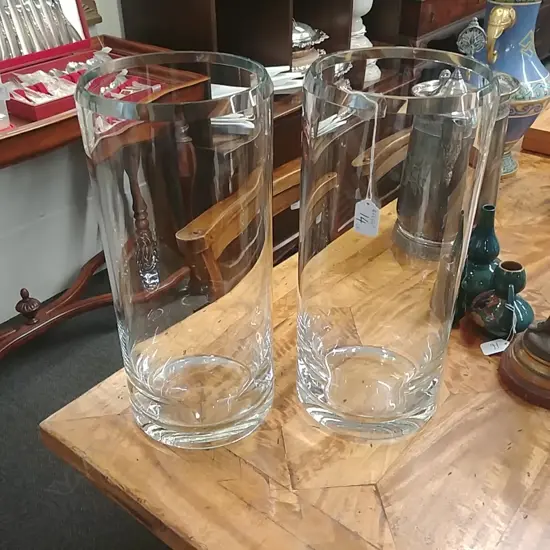 PR OF LAMBERT CRYSTAL VASES