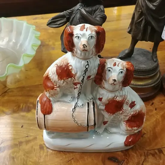 VICT. STAFFORDSHIRE FLATBACK-DOGS