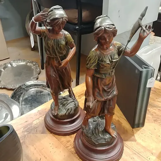 PR OF SPELTER OF YOUNG WOMAN