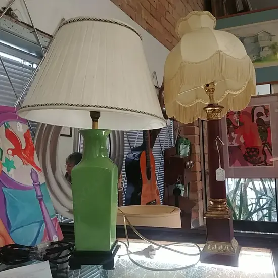 TWO TABLE LAMPS 