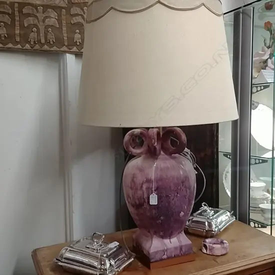 PR OF CERAMIC SIDE LAMPS