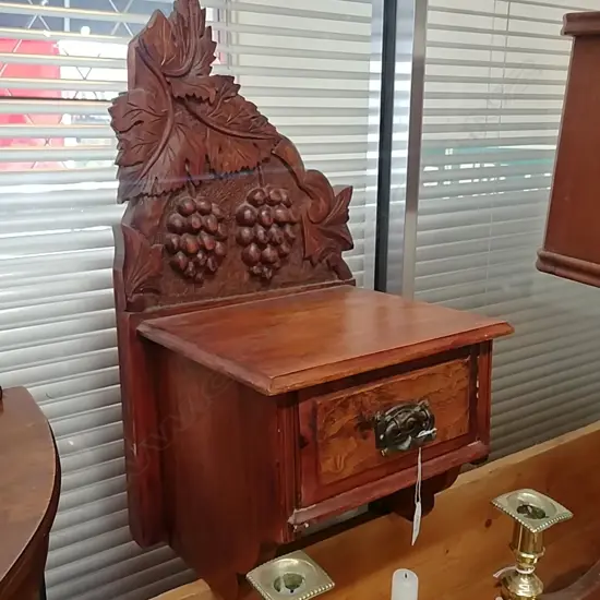 CARVED SHELF EDWARDIAN 