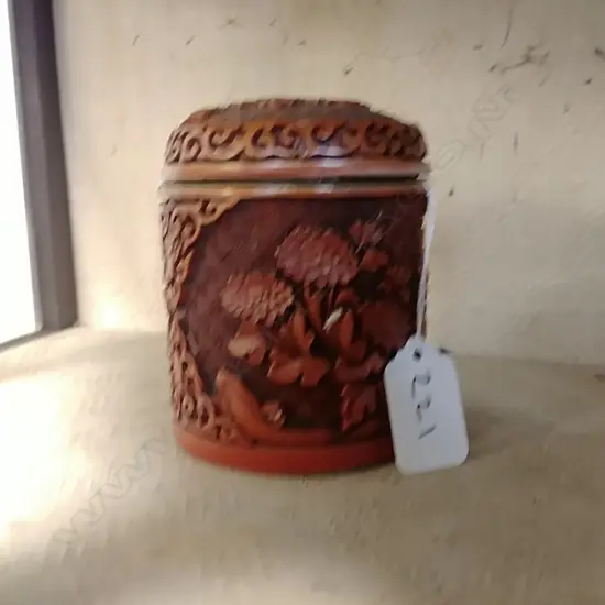 CHINESE CYLINDRICAL CIGARETTE BOX