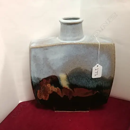 NZ POTTERY SLAB FORM BRANCH POT