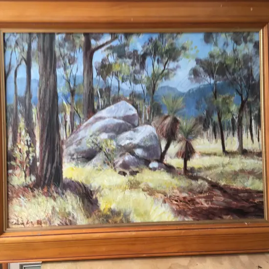 Ron Edwards Australian Bush I 73 x 58 acrylic '88