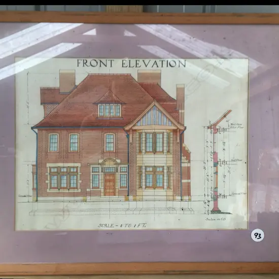 Architect Drawings	59 x 49	Pen & Ink	1800's