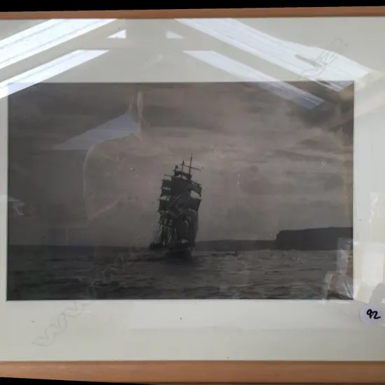 Capt Shultz - 2 photos of old ship and steamboat