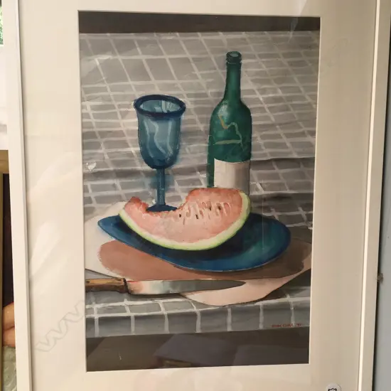 Foster Clark Watermelon & Wine 56 x 77 w/c '97