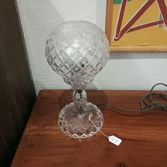CRYSTAL TABLE LAMP (NEEDS REWIRING)