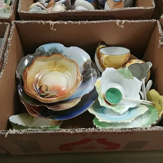 BOX OF ASSORTED NORITAKE CHINA