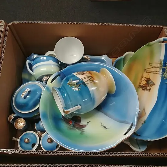 BOX OF ASSORTED NORITAKE CHINA