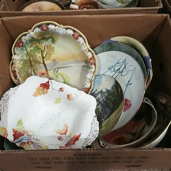 BOX OF ASSORTED NORITAKE CHINA