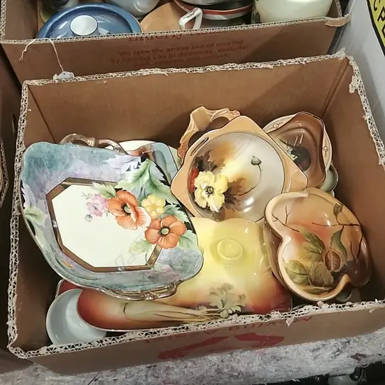 BOX OF ASSORTED NORITAKE CHINA