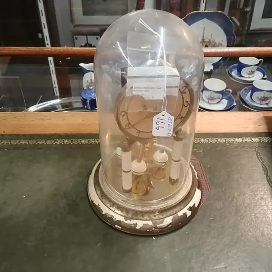 VINTAGE SCHATZ 8 DAY DOME CLOCK