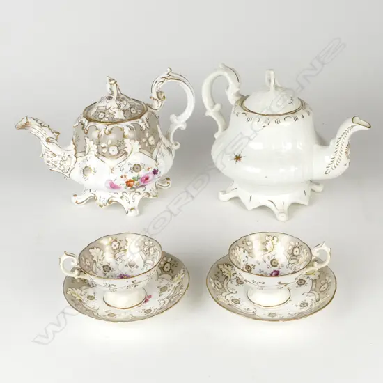 A selection of Regency china