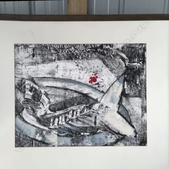 L Forden 'Alas Poor Fish'	monoprint 66 x 57