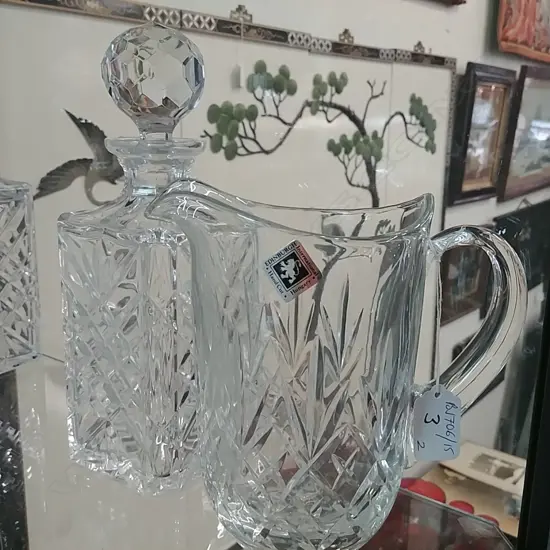 EDINBURGH CRYSTAL DECANTER & WATER JUG