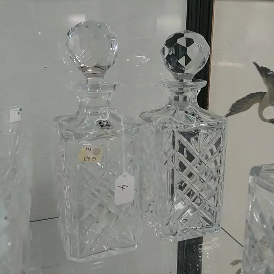 2 EDINBURGH CRYSTAL WHISKY DECANTERS