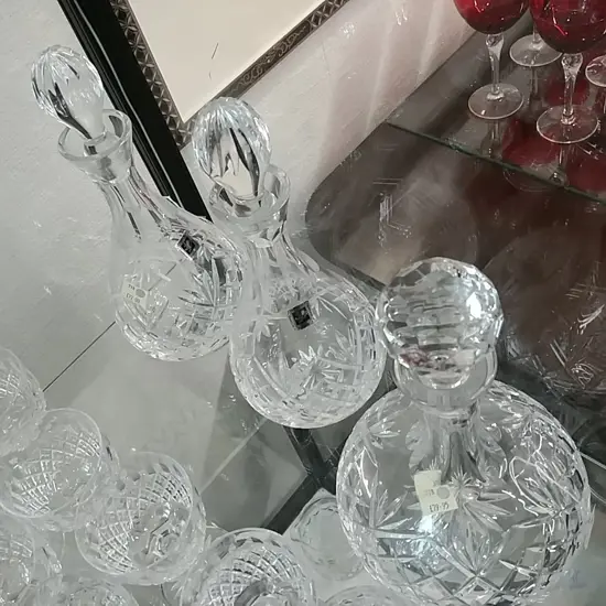 3 EDINBURGH CRYSTAL DECANTERS