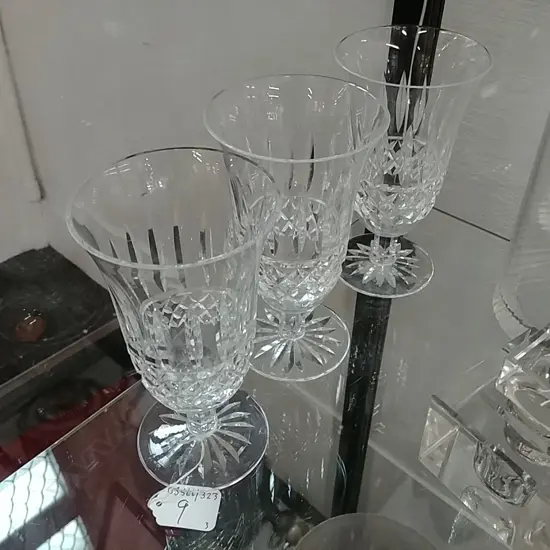 3 WATERFORD BEER GLASSES