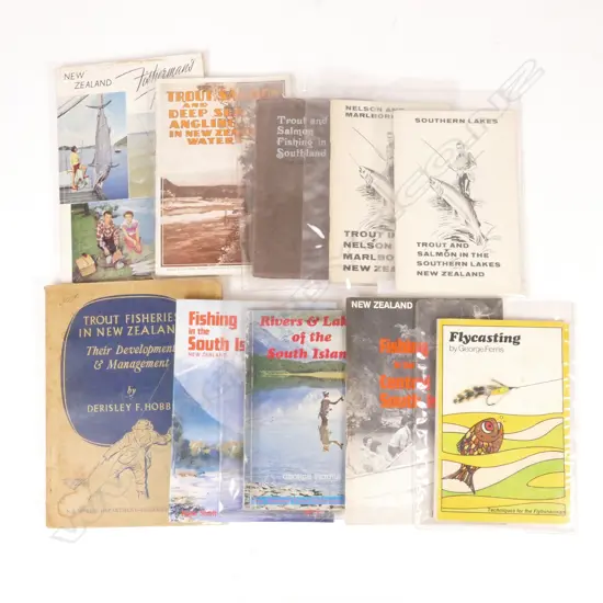 Ten N.Z. fishing pamphlets and booklets