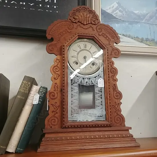 ANSONIA MANTEL CLOCK (W PEND. & KEY)
