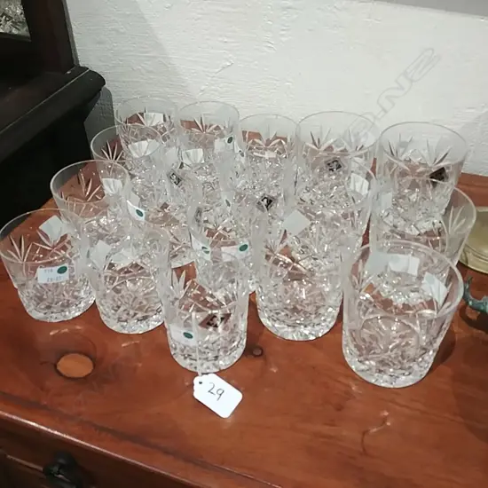 18 ASSTD EDINBURGH CRYSTAL TUMBLERS