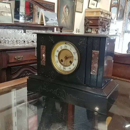 MARBLE MANTLE CLOCK
