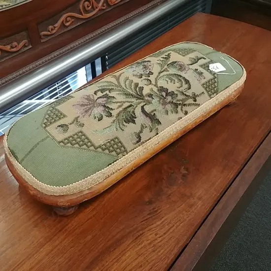 ANTIQUE OBLONG FOOT STOOL