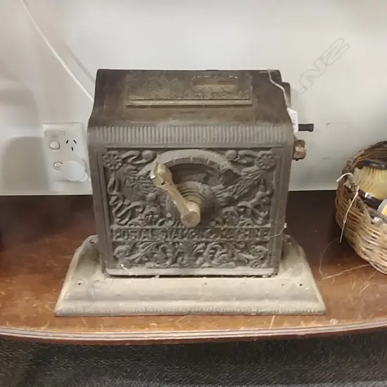 C1900 ART NOUVEAU CAST IRON TICKETING MACHINE