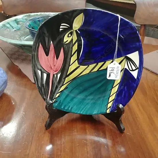 NORWEGIAN HAND PAINTED PLATE