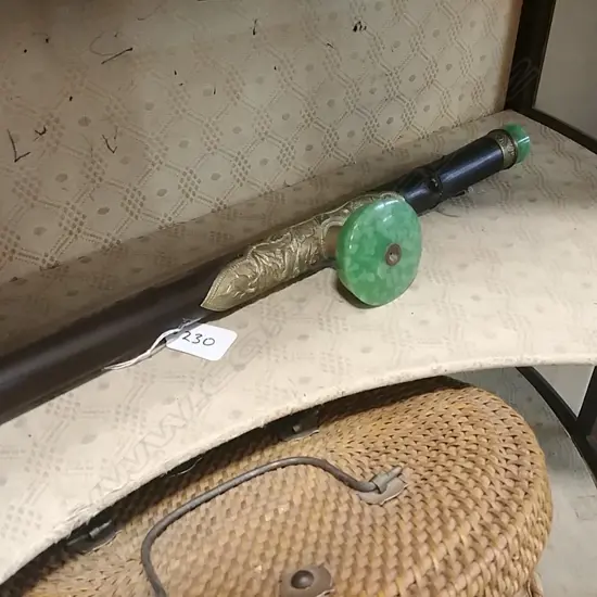 GREEN STONE OPIUM PIPE