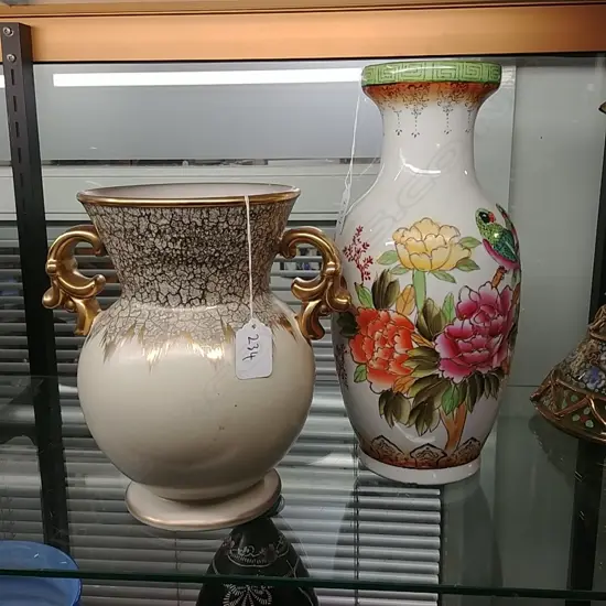 ORIENTAL VASE + GERMAN VASE