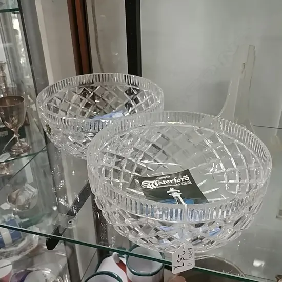 PR WATERFORD CRYSTAL FRUIT BOWLS