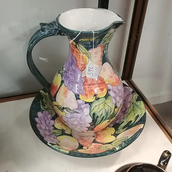 LILY WAIPAPA POTTERY JUG & BASIN