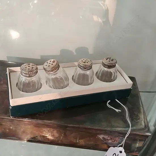 BOXED FRENCH SIL TOPPED SALT PEPPERS