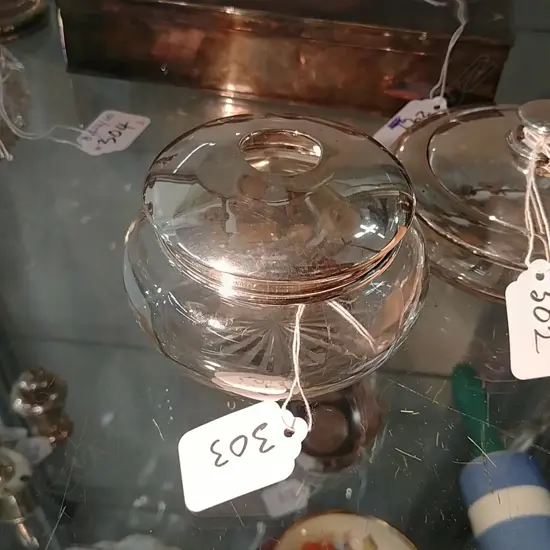 [13420] SILVER LIDDED VANITY BOX