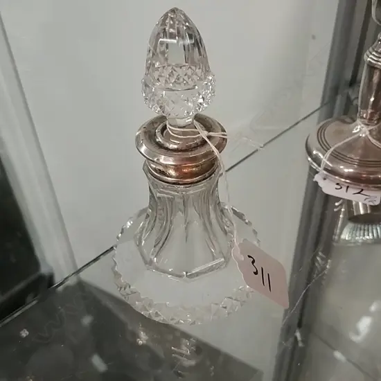 ACORN STOPPER/SIL.COLLAR SCENT BOTTLE