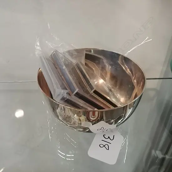 EP SUGAR BOWL BOTTLE TICKET & 3 COINS