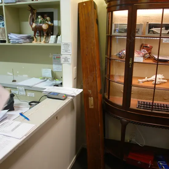 LG WOODEN CROQUET BOX (EMPTY)