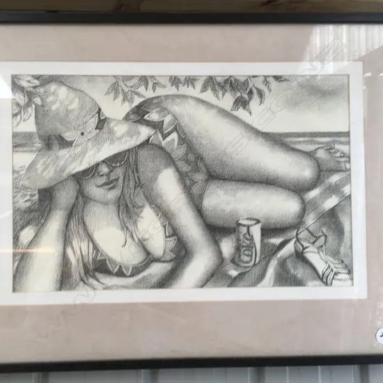 Foster Clark 'Palm Cove Cairns 32 x 51 pencil