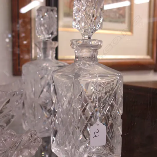 2 CRYSTAL DECANTERS