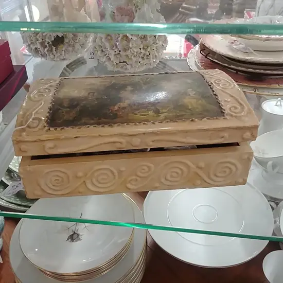 JEWLERY BOX & 3 PCS CHINA