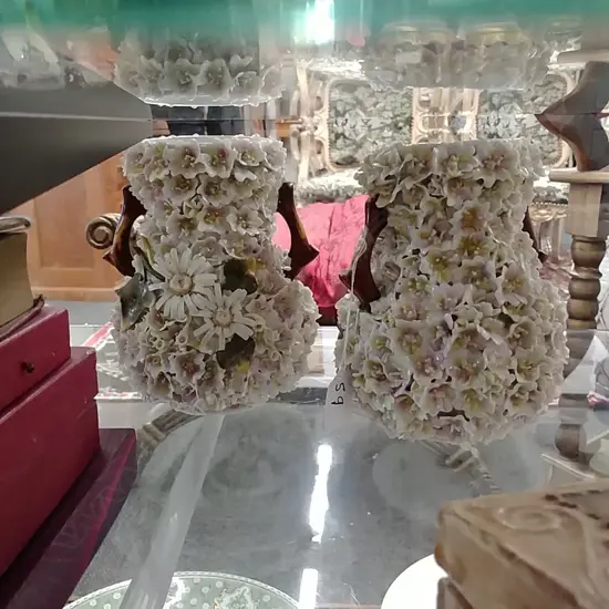 PR FLORAL EDWARDIAN VASES