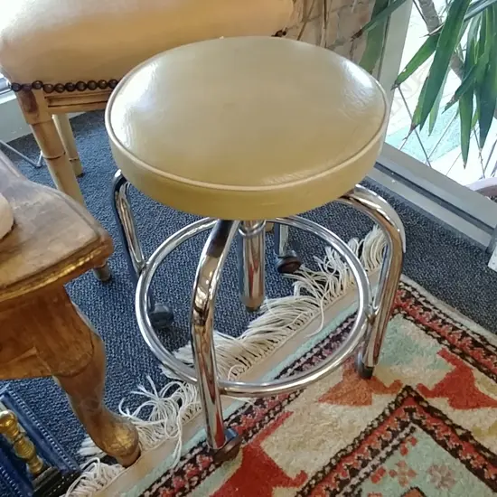 CHROME  STOOL